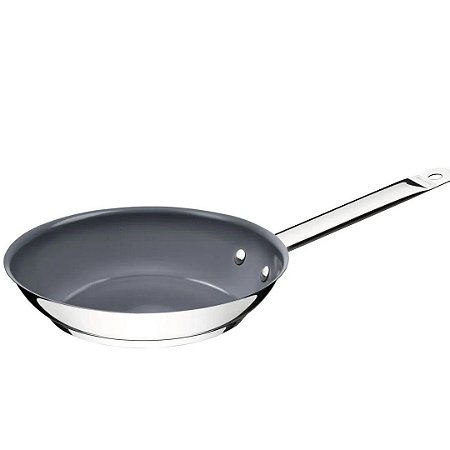 Frigideira Antiaderente Ceramica Tramontina Cooktop Fogão Indução Aço Inox Fundo Triplo 30cm