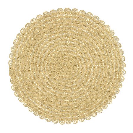 Lugar Jogo Americano Redondo de Mesa Jantar Sousplat Cozinha Fibra