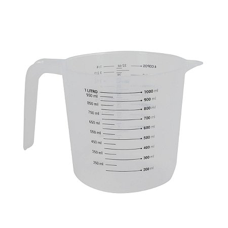 Jarra Medidora Copo Dosador Medidor 1 Litro Receita Graduado