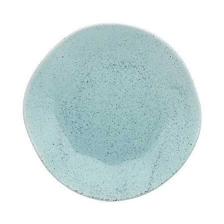 Prato Porcelana Raso Rustico Decorado Ryo Blue Bay 27,5cm Oxford