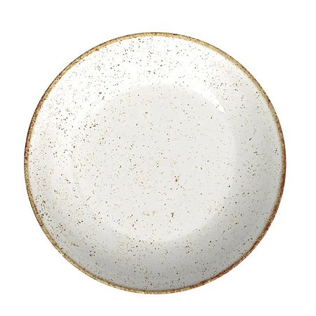 Prato Porcelana Fundo Tramontina Rustico Decorado 22cm P/ Sopa Caldo