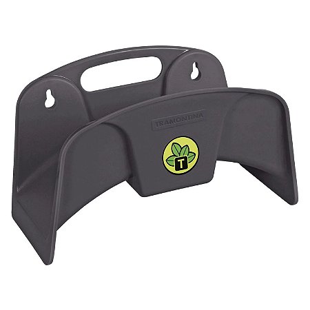 Suporte Porta Fixo Para Mangueira Pequeno Parede Meia Lua Plástico Jardim Tramontina 35 Metros