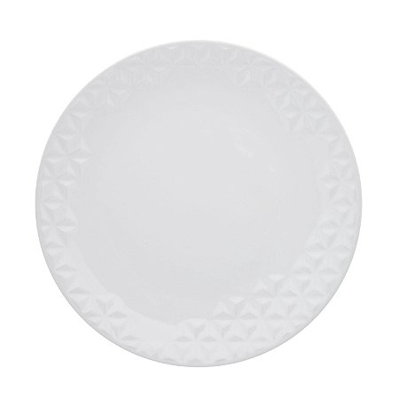 Prato Para Sobremesa Porcelana Branco 21cm Oxford Mia Chef