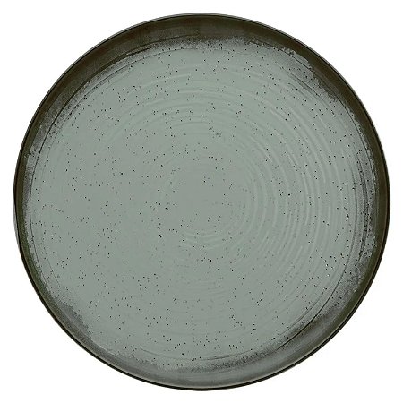 Prato Raso de Refeição Cerâmica 26cm Flat Pacifico Rustico Oxford