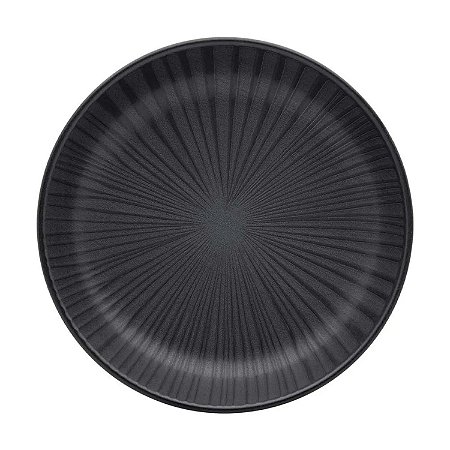 Prato Fundo de Cerâmica 20,5cm Preto Sopa Oxford Flat Ônix