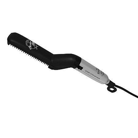 Escova Prancha Alisadora barba Elétrica Bivolt Gama Barber Style Masculina