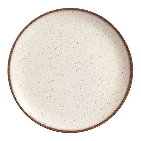 Prato Fundo Cerâmica 25cm Coup Vanilla Alleanza Sopa Decorado