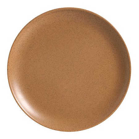 Prato Raso Cerâmica 29cm Refeição Organic Terracota Alleanza Rustico