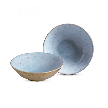 Jogo Bowl Tigela Cumbuca Kit 6 Peças Cerâmica Maldivas 300ml Caldo Alleanza