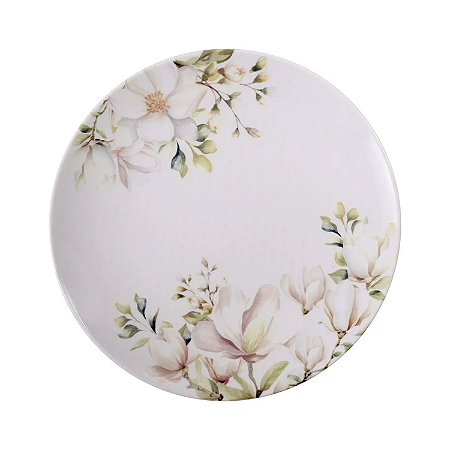 Prato Raso 28cm Refeição Porcelana Magnolia Tramontina