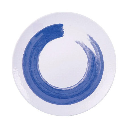 Prato Raso 28cm Refeição Porcelana Decorada Soho Tramontina