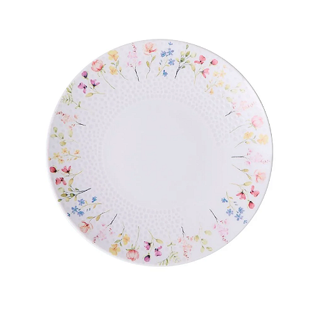 Prato De Sobremesa 21cm Porcelana Decorada Artemis Tramontina