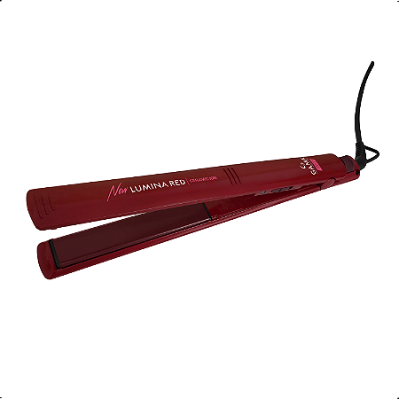 Prancha Chapinha Cabelo Profissional Gama Elegance New Lumina Red Ceramic Bivolt