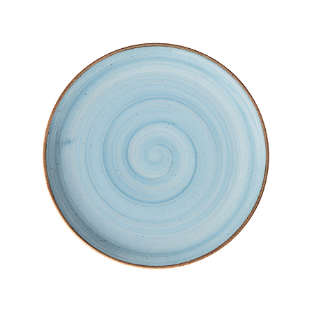 Prato De Sobremesa Cerâmica Decorada Rustico Caoba 21cm Corona