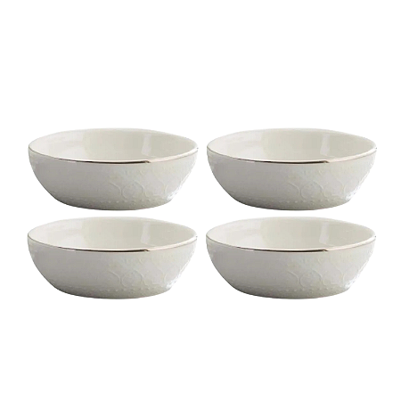Jogo Kit 4 Tigelas Bowl Cumbuca Cerâmica Harmony 523ml Caldo Sopa Corona