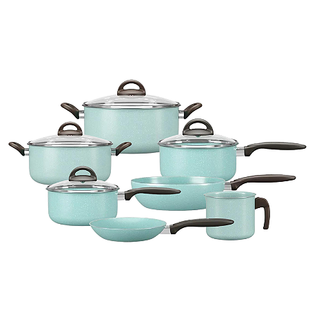 Jogo de Panelas Brinox Antiaderente Kit 7 Peças Conjunto Suprema Alumínio Verde