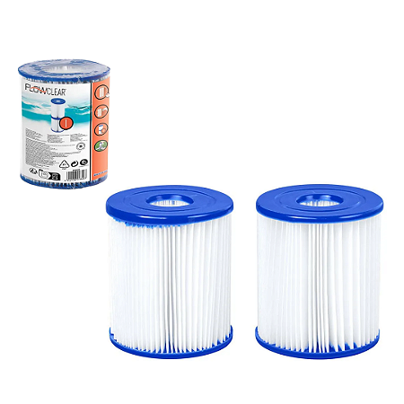 Refil Nº1 para Filtro Bomba de Piscina Bestway 1.249 Litros/Hora 110V e 220V