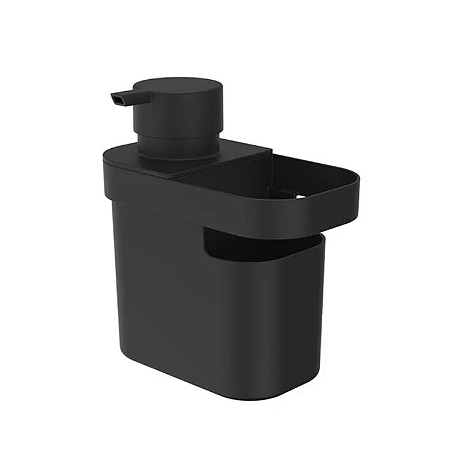 Dispenser Porta Detergente Dosador Sabão Liquido Bancada 650ML Ou Trium Com Suporte p/ Esponja