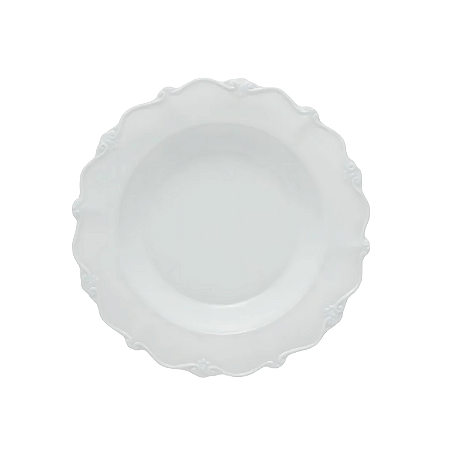 Prato De Sobremesa Porcelana 20cm Fancy Wolff Branco