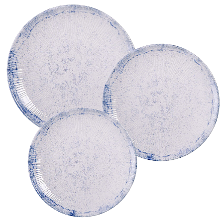 Aparelho De Jantar Jogo Pratos Kit 12 Peças Porcelana Decorada Maragogi Tramontina