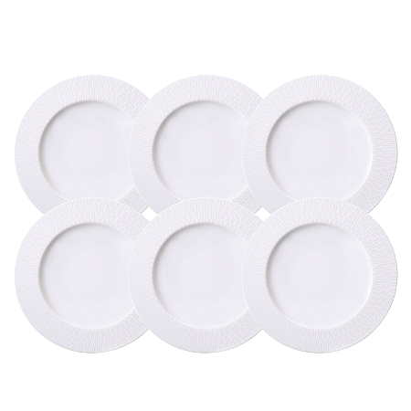 Jogo De Pratos Fundos Santorini 23cm Sopa Kit 6 Peças Porcelana Tramontina