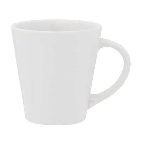 Caneca Xícara De Chá Café 250mlCerâmica Tulipa Drop Grande Branca Biona