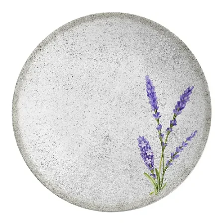 Prato Raso Jantar Refeição 29cm Alfazema Lavanda Cerâmica Alleanza