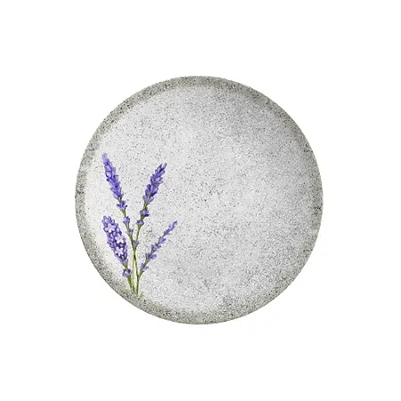 Prato De Sobremesa 21cm Alfazema Cerâmica Lavanda Alleanza