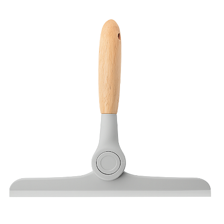 Rodinho de Pia Cabo Bambu Dobrável Rodo para Cozinha Organizador de Bancada