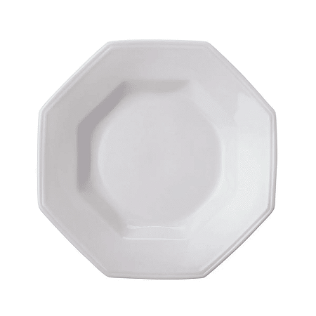 Prato Fundo 24m p/ Sopa Massas Prisma Branco Porcelana Schmidt