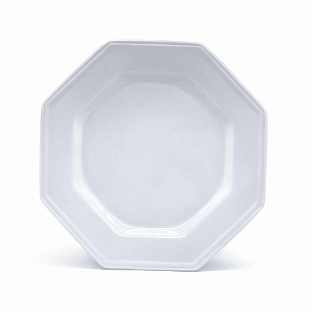 Prato Raso Jantar Refeição 28m Prisma Branco Porcelana Schmidt