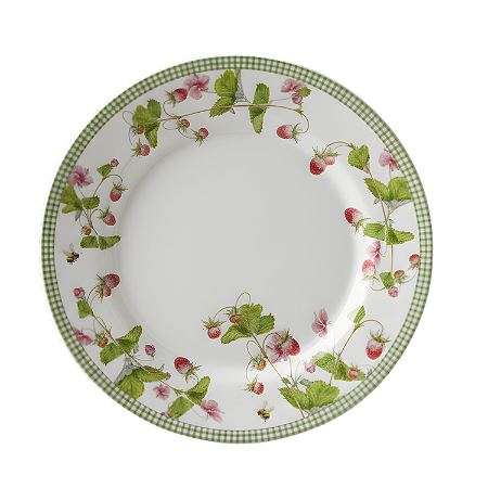 Prato Raso Jantar Picnic 29 cm Cerâmica Decorado Alleanza