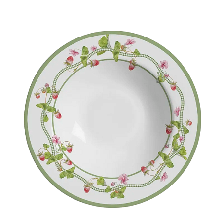 Prato Fundo Picnic 25cm Sopa Cerâmica Decorado Alleanza