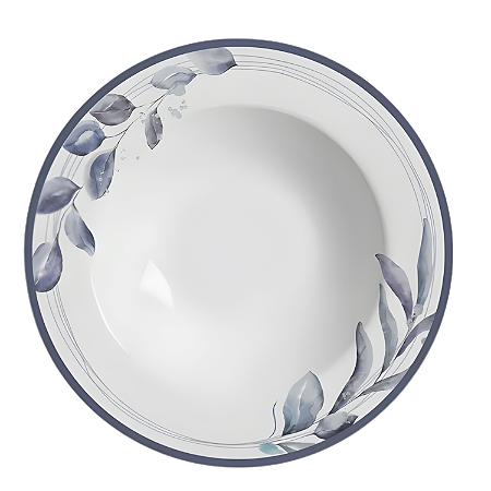 Prato Fundo Bruma 25cm Sopa Cerâmica Decorado Alleanza