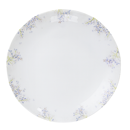 Prato Fundo Fogli 21cm Porcelana Decorado Tramontina