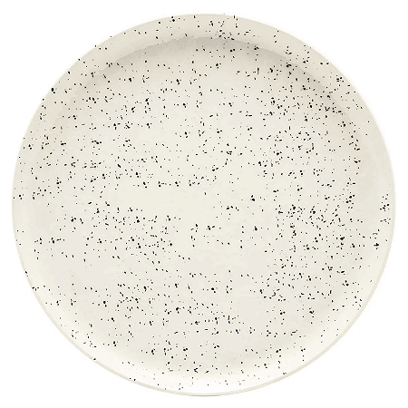 Prato Raso Jantar de Cerâmica 26cm Flat Chuvisco Oxford Decorado