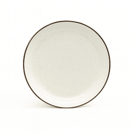 Prato Fundo de Cerâmica 20,5 Sopa Flat Duna Oxford Decorado