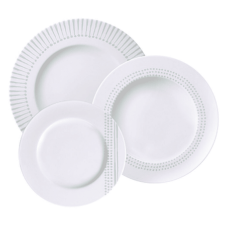 Aparelho de Jantar Jogo Pratos Kit 12 Peças Monocroma Cerâmica Tramontina