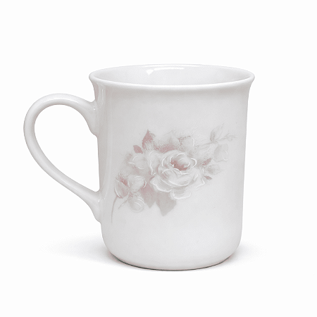 Caneca Xícara Chá 250ml Chocolate Porcelana Eterna Schmidt