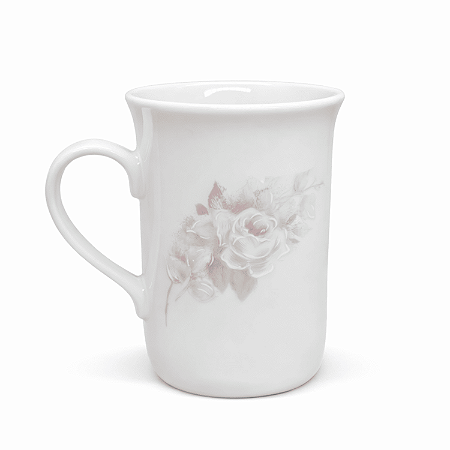 Caneca Xícara Chá 240ml Chocolate Porcelana Eterna Schmidt