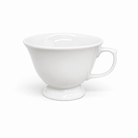 Xícara de Chá 200ml com Pé Pomerode Porcelana Decorada Schmidt