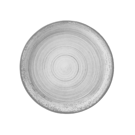 Prato Sobremesa 21cm Esfera Cinza Porcelana Decorada Schmidt
