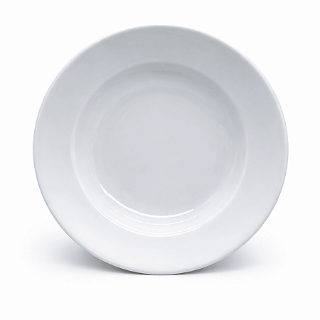 Prato Fundo Sopa 24cm Branco Convencional Porcelana Schmidt