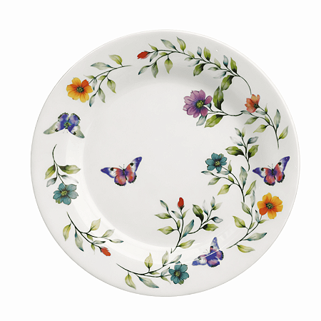 Prato Sobremesa 20cm Botanique Cerâmica Lyor Louça Mesa Posta