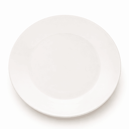 Prato Sobremesa 20cm Clean Branco Porcelana Lyor