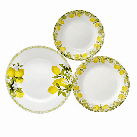 Aparelho de Jantar Kit 18 Peças Siciliano Cerâmica Lyor