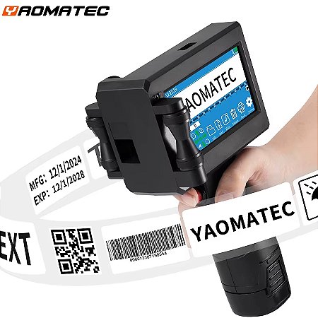 Datador Inkjet Handjet Máquina Gravação Portátil Jato Tinta