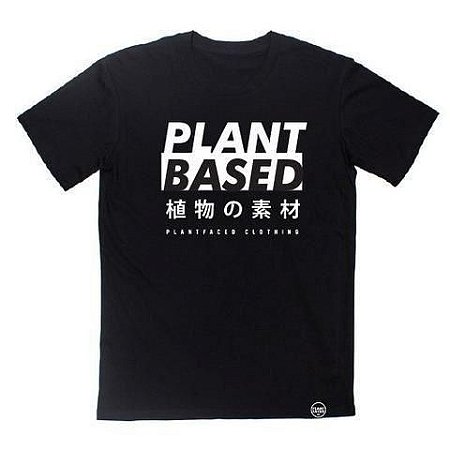 PLANT FACED - Plant Based Kanji Tee - Black - 100% Organic Cotton