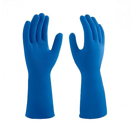 Luva Latex C/F 30Cm Pal/Dd Ad Az M/07 Pro 137 R.M.0100 R.Q.Kop Ca 4429 Mucambo