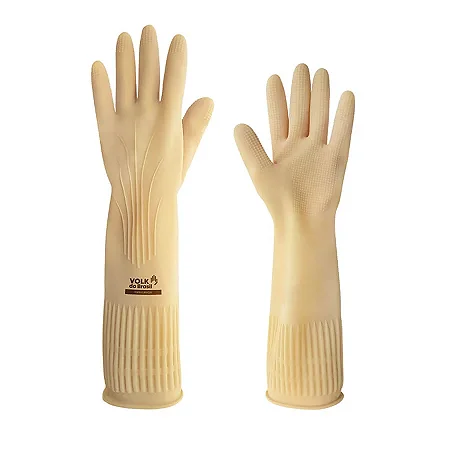 Luva Latex S/F 39Cm Pal/Dd Ad Ama M Ranhurada R.M.1110 C.F.X2Xxxx R.Q.Abcjklmopt CA 15100 VOLK